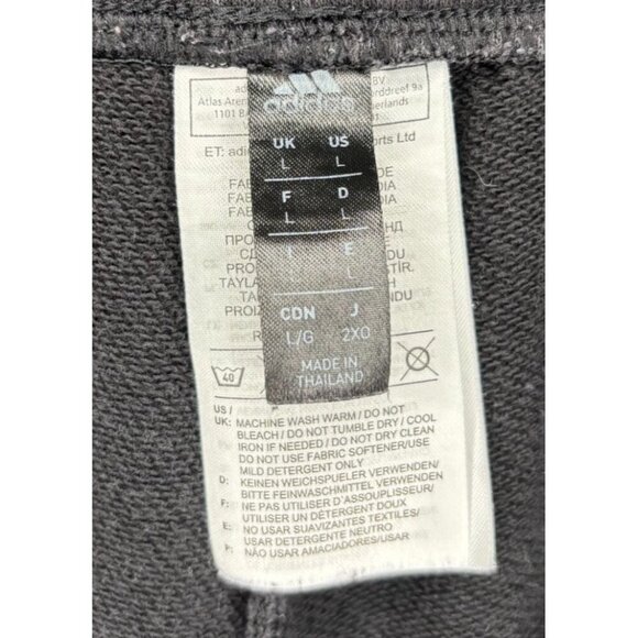 ADIDAS Manchester United Sweatpants Mens L Official Garment Black Red Drawstring - Picture 7 of 7